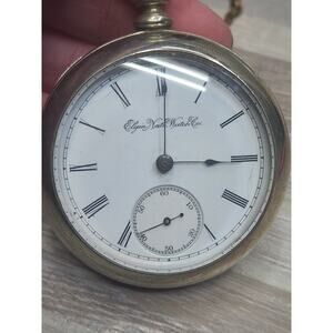 Vintage Elgin National Watch Company Pocket Watch 1894, With Key,Not Working